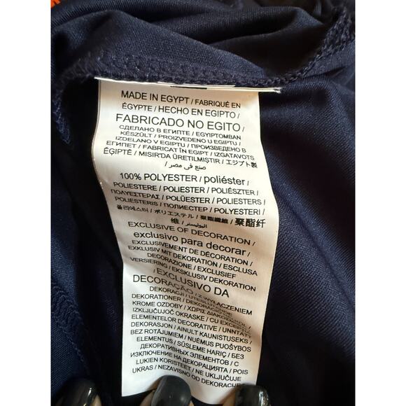 Chicago Bears Polo Shirt Men L Navy Blue Knit NFL Team Apparel New With Tag - Picture 5 of 6